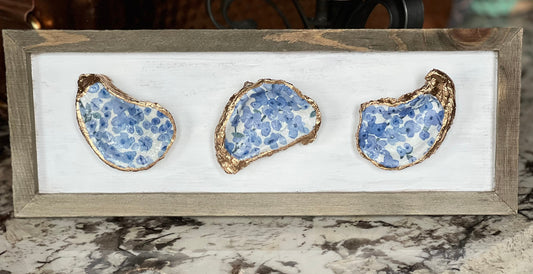 Decoupaged Oyster Art