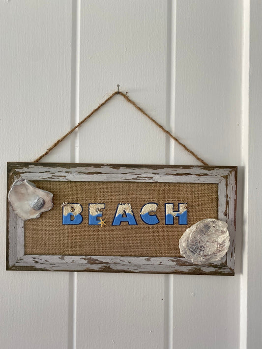 Hanging Beach Oyster Decor